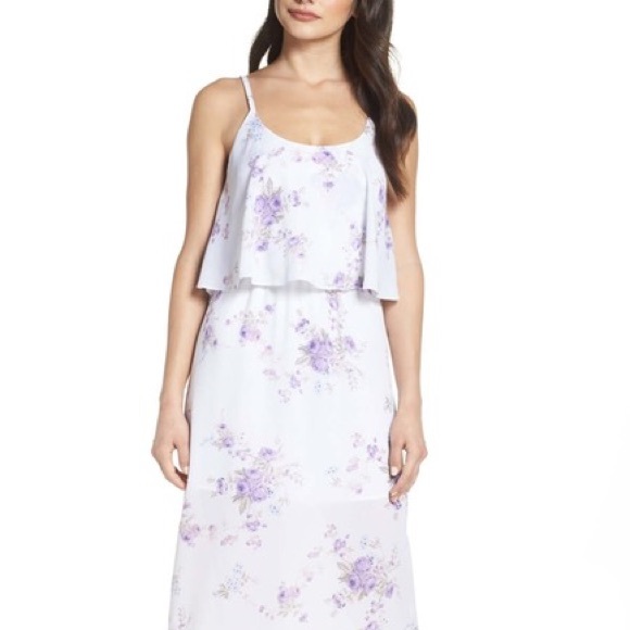 The Carolina Popover Maxi Dress with Side Slit - Picture 4 of 5